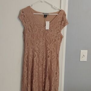 Candalite Pink Lace Gown